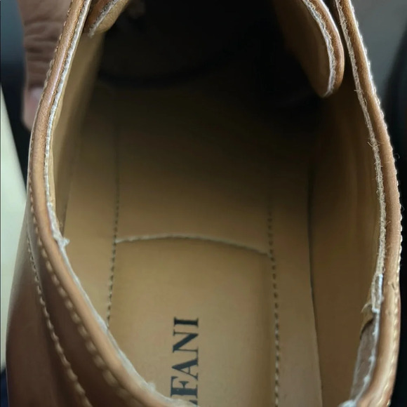 Alfani Brown Leather Men's Oxfords - Picture 11 of 13